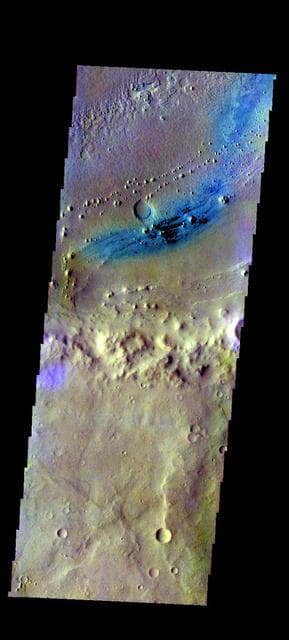 NASA image: Vernal Crater Floor - False Color