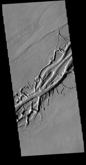 NASA image: Olympica Fossae