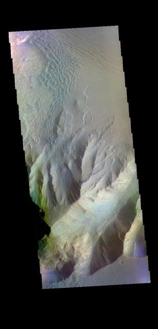 NASA image: Juventae Chasma - False Color