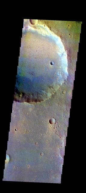 NASA image: Bamba Crater - False Color