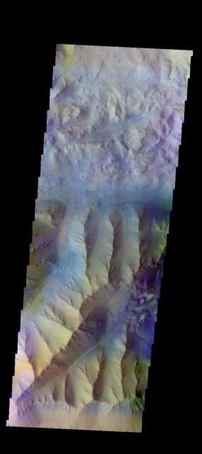 NASA image: Ius Chasma - False Color