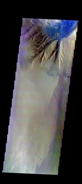 NASA image: Baetis Mensa - False Color