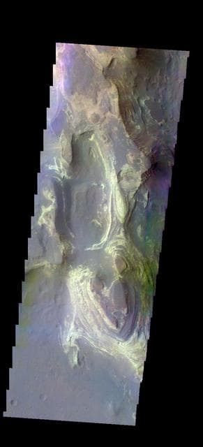 Terby Crater - False Color