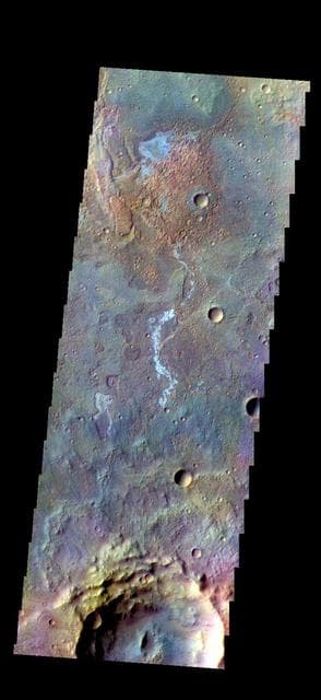 NASA image: Terra Sirenum - False Color
