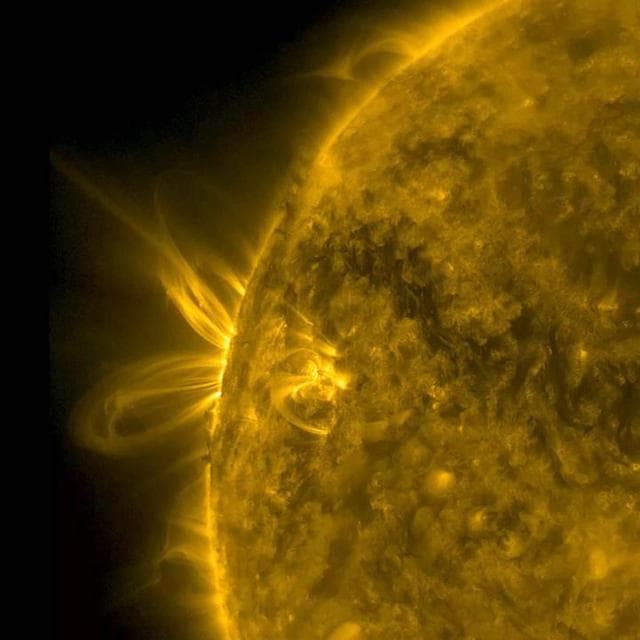 NASA image: Bright Arcing Loops