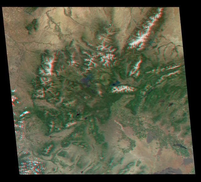 America National Parks Viewed in 3D by NASA MISR Anaglyph 2