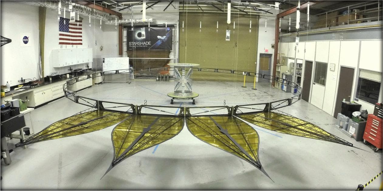 Starshade Deployed at JPL