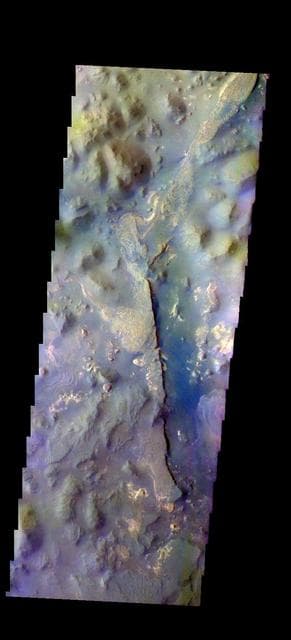 NASA image: Aureum Chaos - False Color