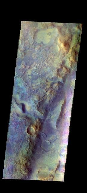 NASA image: Nili Fossae - False Color