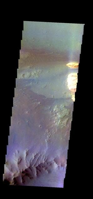 NASA image: Ganges Chasma - False Color