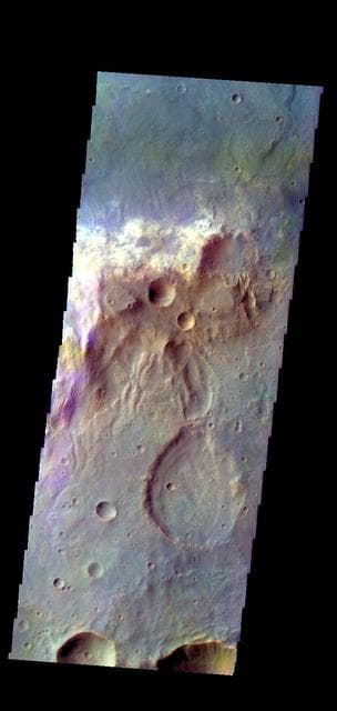 NASA image: Tyrrhena Terra - False Color