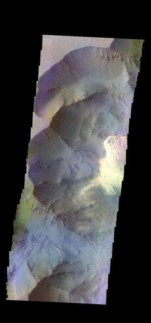 NASA image: Juventae Chasma - False Color