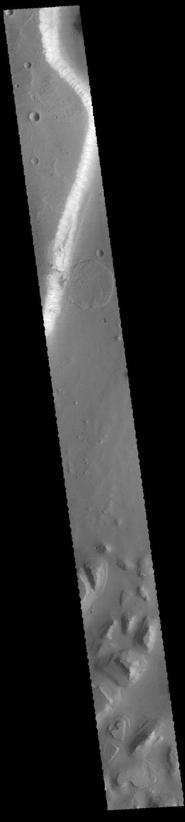 NASA image: Tiu Valles Landslide