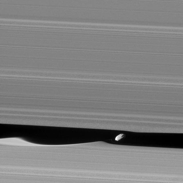 NASA image: Daphnis Up Close