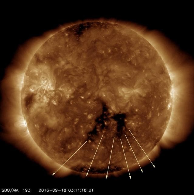 NASA image: Earth-Directed Coronal Hole