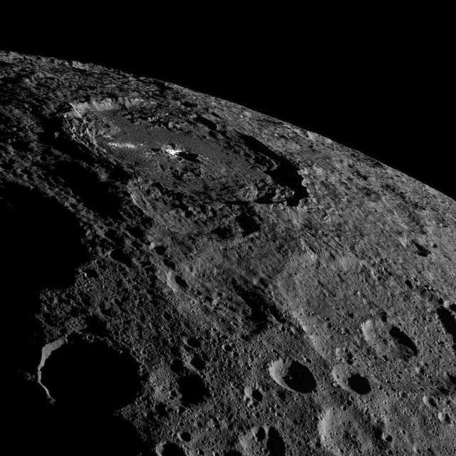 NASA image: Occator on Ceres Limb