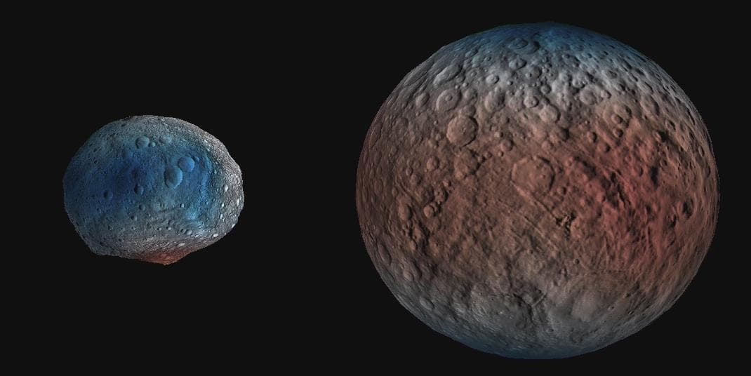NASA image: Water Ice Abundance on Ceres