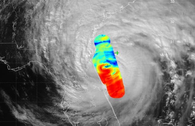 NASA image: JPL HAMSR Takes Hurricane Matthew Temperature