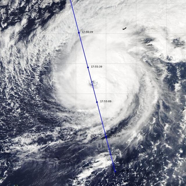 NASA image: NASA CloudSat Looks Hurricane Nichole in the Eye