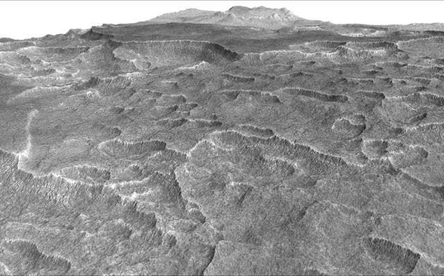 NASA image: Scalloped Terrain Led to Finding of Buried Ice on Mars