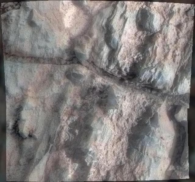 NASA image: Opportunity Inspects Gasconade on Spirit Mound of Mars