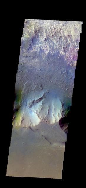 NASA image: Candor Chasma - False Color