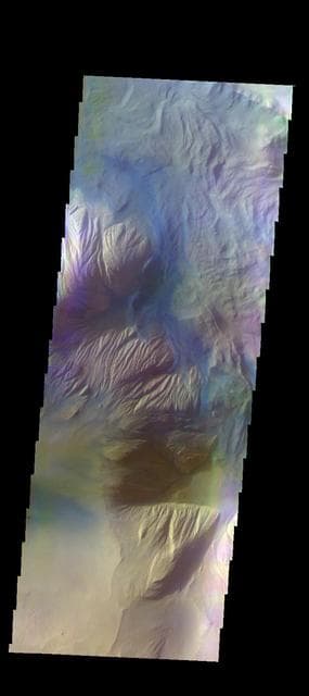 NASA image: Ophir Chasma - False Color