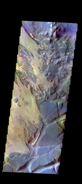 NASA image: Aram Chaos - False Color