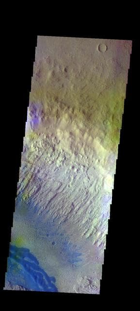 NASA image: Danielson Crater - False Color