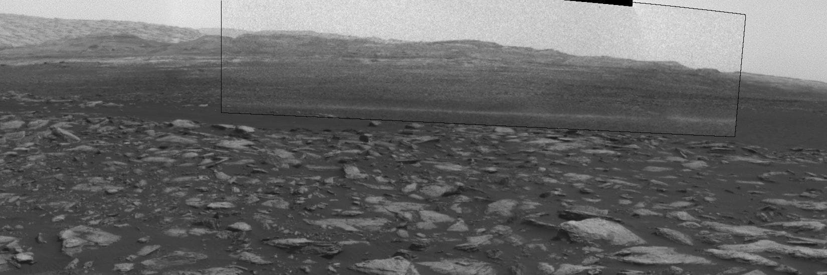 NASA image: Martian Dust Devil Action in Gale Crater, Sol 1597