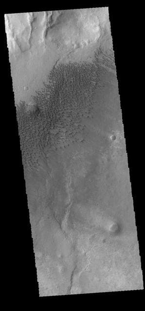 NASA image: Sumgin Crater Dunes