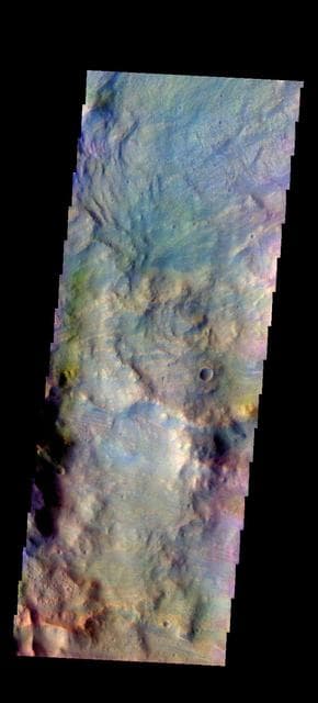 NASA image: Beruri Crater Ejecta - False Color