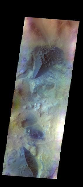 NASA image: Dunes near Argyre - False Color