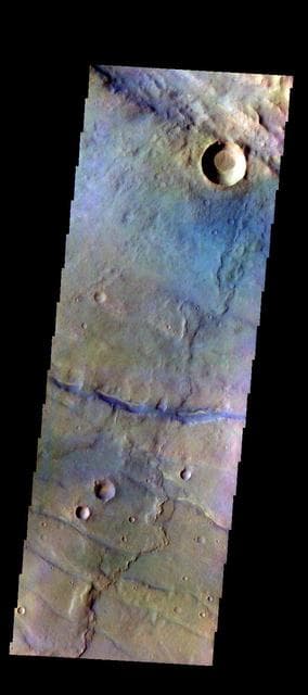 NASA image: Thaumasia Planum - False Color