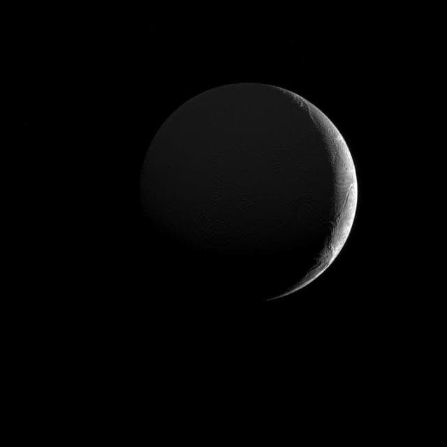 NASA image: Slim Crescent of Ice