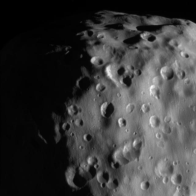 NASA image: Zoom-in on Epimetheus