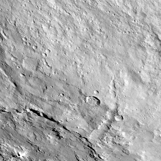 NASA image: Pongal Catena on Ceres