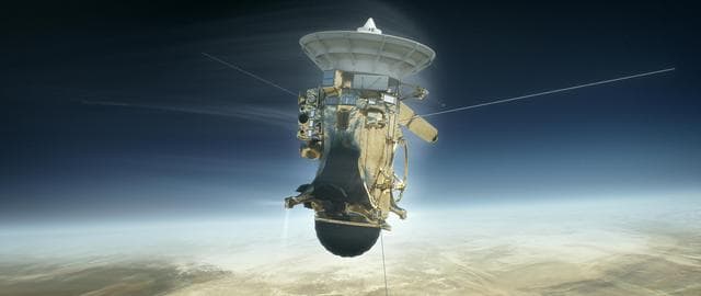 NASA image: Cassini versus Saturn Illustration