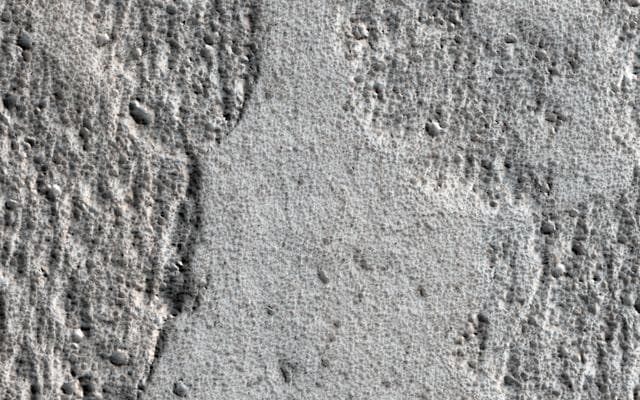 NASA image: Obstacles and Wakes in Lava
