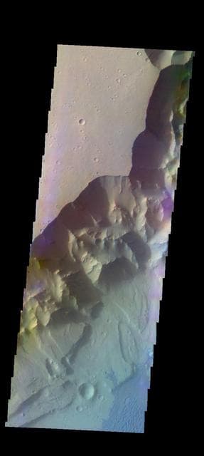 NASA image: Ganges Chasma - False Color
