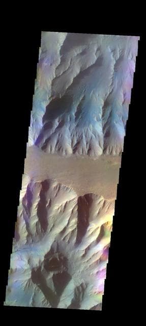 NASA image: Coprates Chasma - False Color