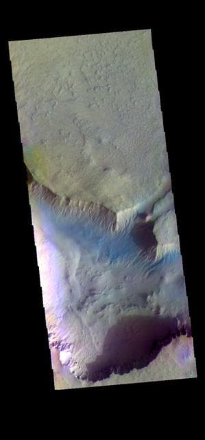 Asimov Crater - False Color