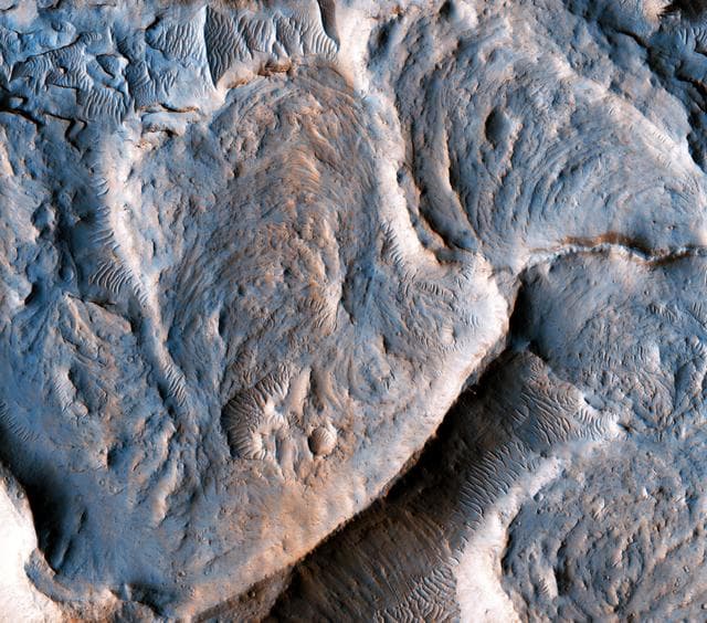 NASA image: Martian Meanders and Scroll-Bars
