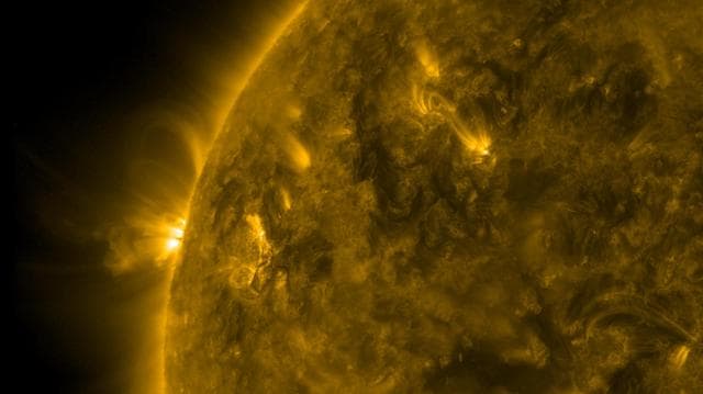 NASA image: Dynamic Loops in Profile