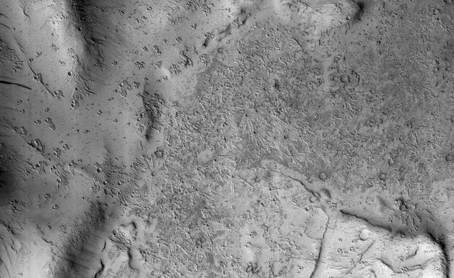 NASA image: Secondary Craters in Bas Relief
