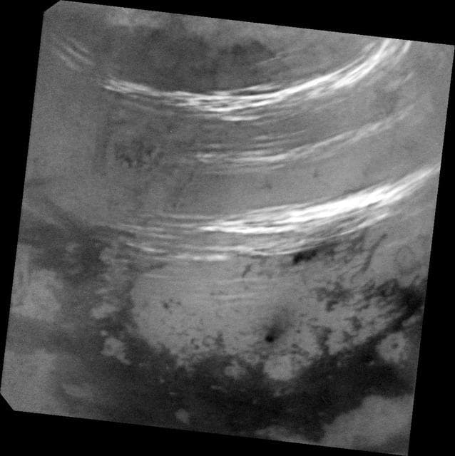 NASA image: Titan Northern Summer Clouds