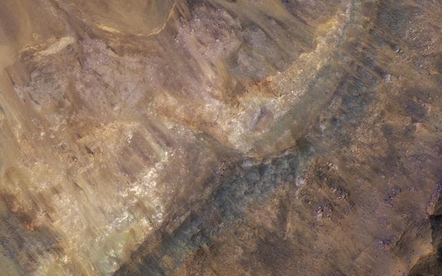 NASA image: Stratigraphy Exposed by an Impact Crater