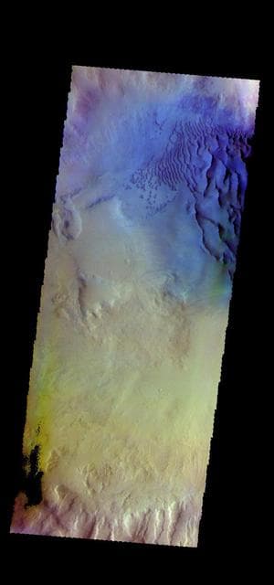 NASA image: Crater Dunes - False Color