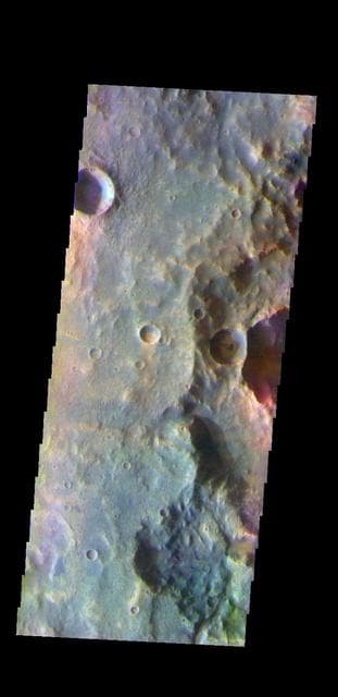 NASA image: Terra Cimmeria - False Color
