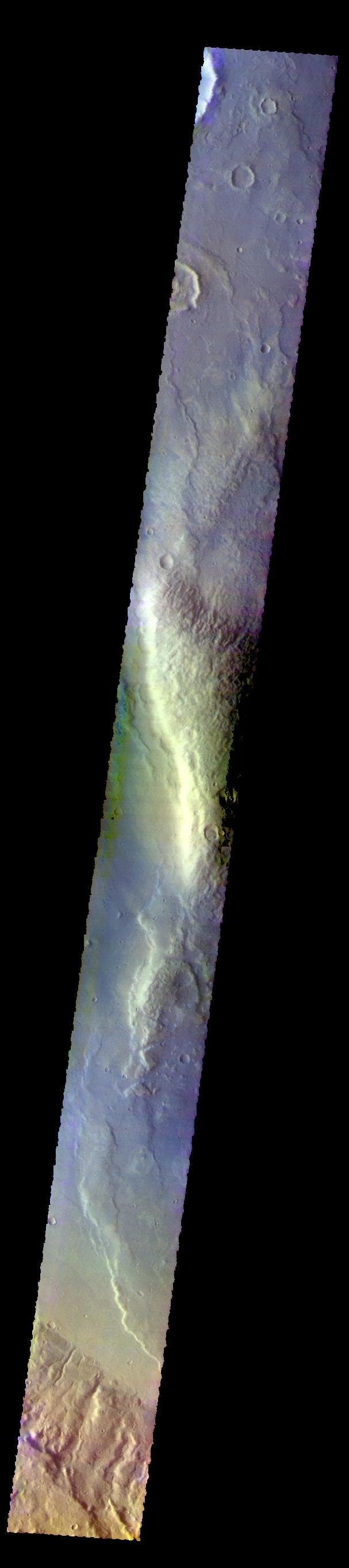 NASA image: Newton Crater - False Color